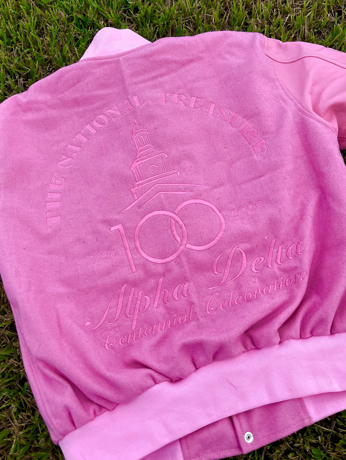 Alpha Delta Centennial Letterman Jacket (AKA) — 100 YEARS OF SISTERHOOD