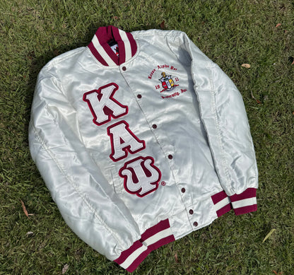 Kappa Alpha Psi Fraternity Satin Jackets (2025 Krimson, Red, Kream Restock)