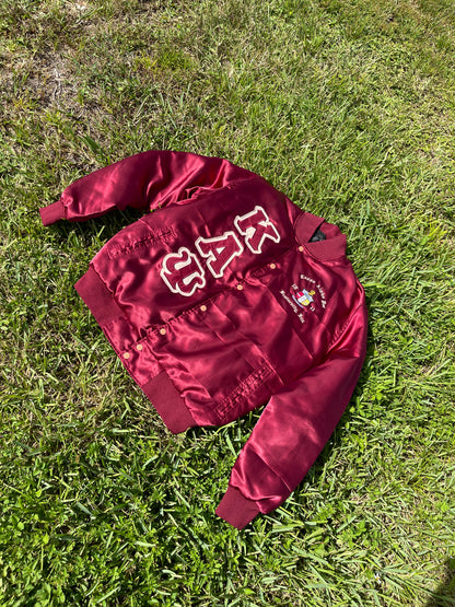 Kappa Alpha Psi Fraternity Satin Jackets (2025 Krimson, Red, Kream Restock)