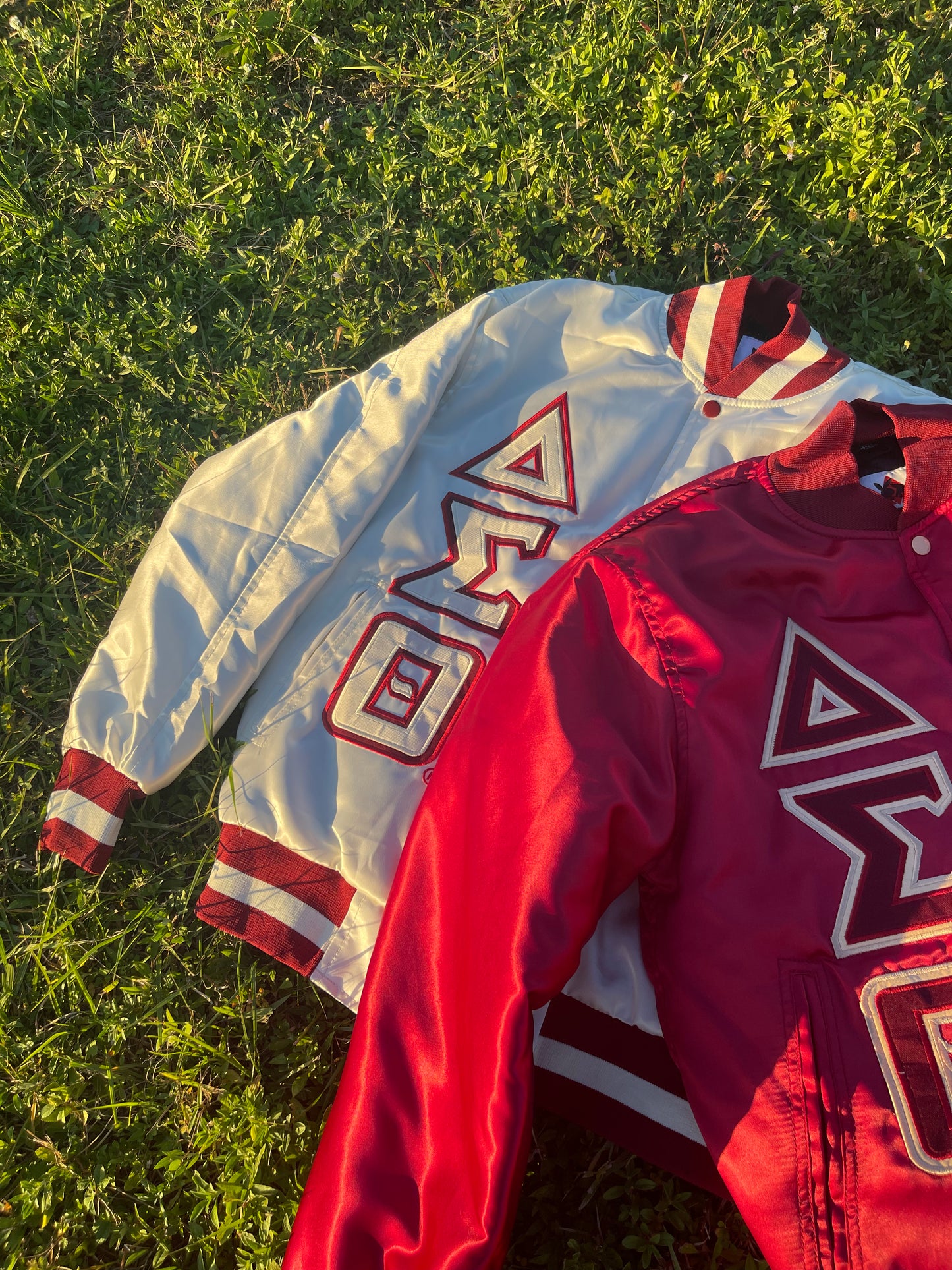 Delta Sigma Theta Satin Baseball Jackets